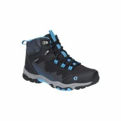 Cotswold Childrens/Kids Ducklington Lace Up Hiking Boots (Black/Blue) Apparel