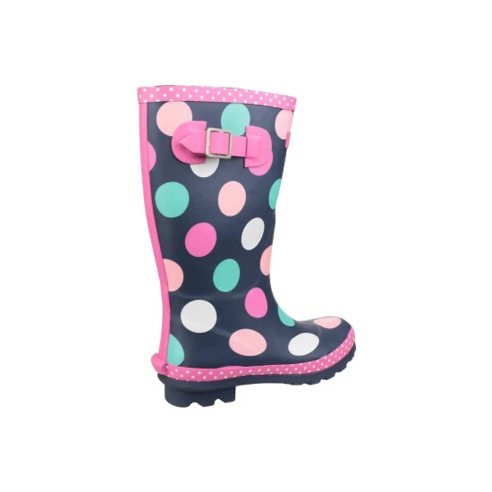Cotswold Childrens Girls Dotty Spotted Wellington Boots (Multicolored) Apparel - Image 6