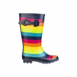 Cotswold Children/Kids Rainbow Wellington Boots (Multicolored) Apparel