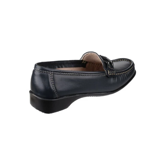 Cotswold Barrington Ladies Loafer Slip On Shoes - Navy Loafers - Image 3