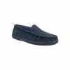 Cotswold Mens Sodbury Suede Moccasin Slippers - Navy Sandals & Slippers