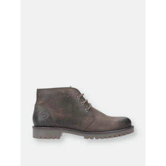 Cotswold Stroud Mens Leather Lace Up Shoe Boot (Khaki) Shoes - Image 3