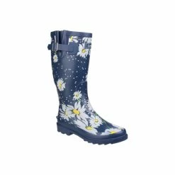 Cotswold Womens/Ladies Burghley Pull On Patterned Wellington Boots - Daisy