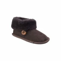 Cotswold Womens/Ladies Wotton Sheepskin Soft Leather Booties - Chocolate
