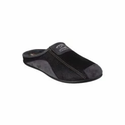Cotswold Mens Westwell Slip On Mule Slippers - Black Shoes