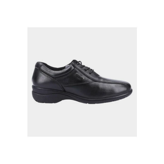Cotswold Womens/Ladies Collection Salford 2 Leather Shoes Flats Black - Image 2