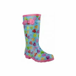 Cotswold Childrens Button Heart Wellies/Big Girls Boots (Multi) Apparel