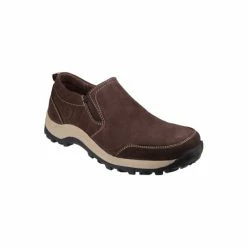 Cotswold Mens Sheepscombe Slip On Twin Gusset Shoes - Brown