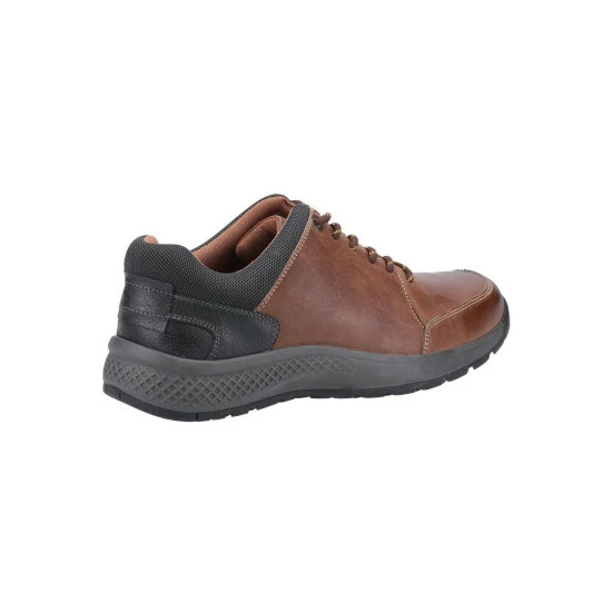 Cotswold Mens Rollright Leather Casual Shoes - Tan - Image 2