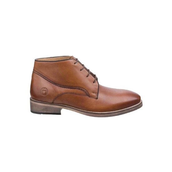 Cotswold Mens Maugesbury Lace Up Leather Oxford Casual Ankle Boots - Tan Shoes - Image 2