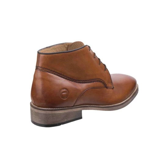 Cotswold Mens Maugesbury Lace Up Leather Oxford Casual Ankle Boots - Tan Shoes - Image 4
