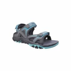 Cotswold Womens/Ladies Swinbrook Sandals - Gray/Aqua