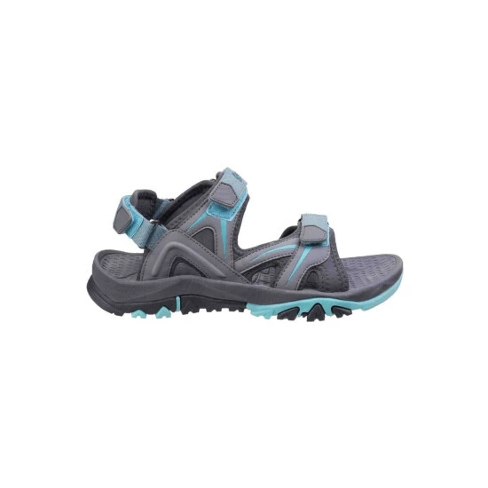 Cotswold Womens/Ladies Swinbrook Sandals - Gray/Aqua - Image 2