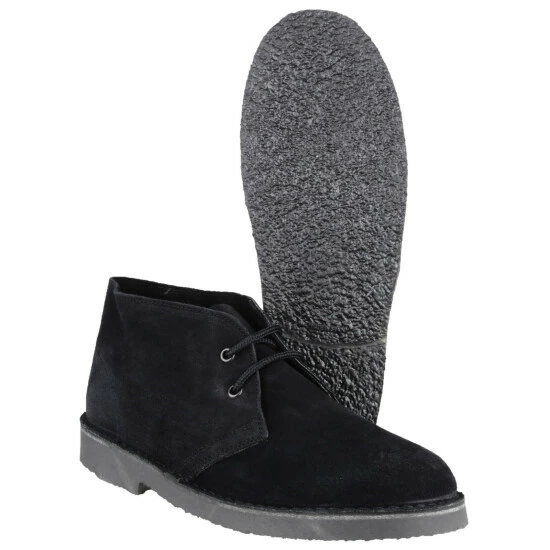 Cotswold Sahara Unisex Desert Boot / Womens Boots / Desert Boots - Black Shoes - Image 4