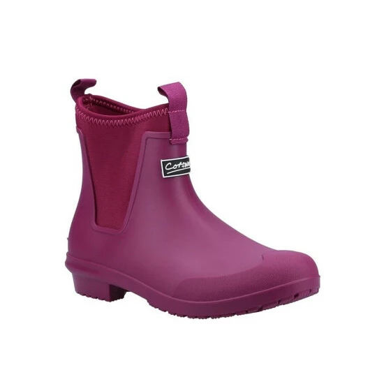 Cotswold Womens Grosvenor Galoshes - Berry Boots